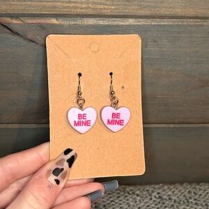 Be Mine Conversation Heart Earrings